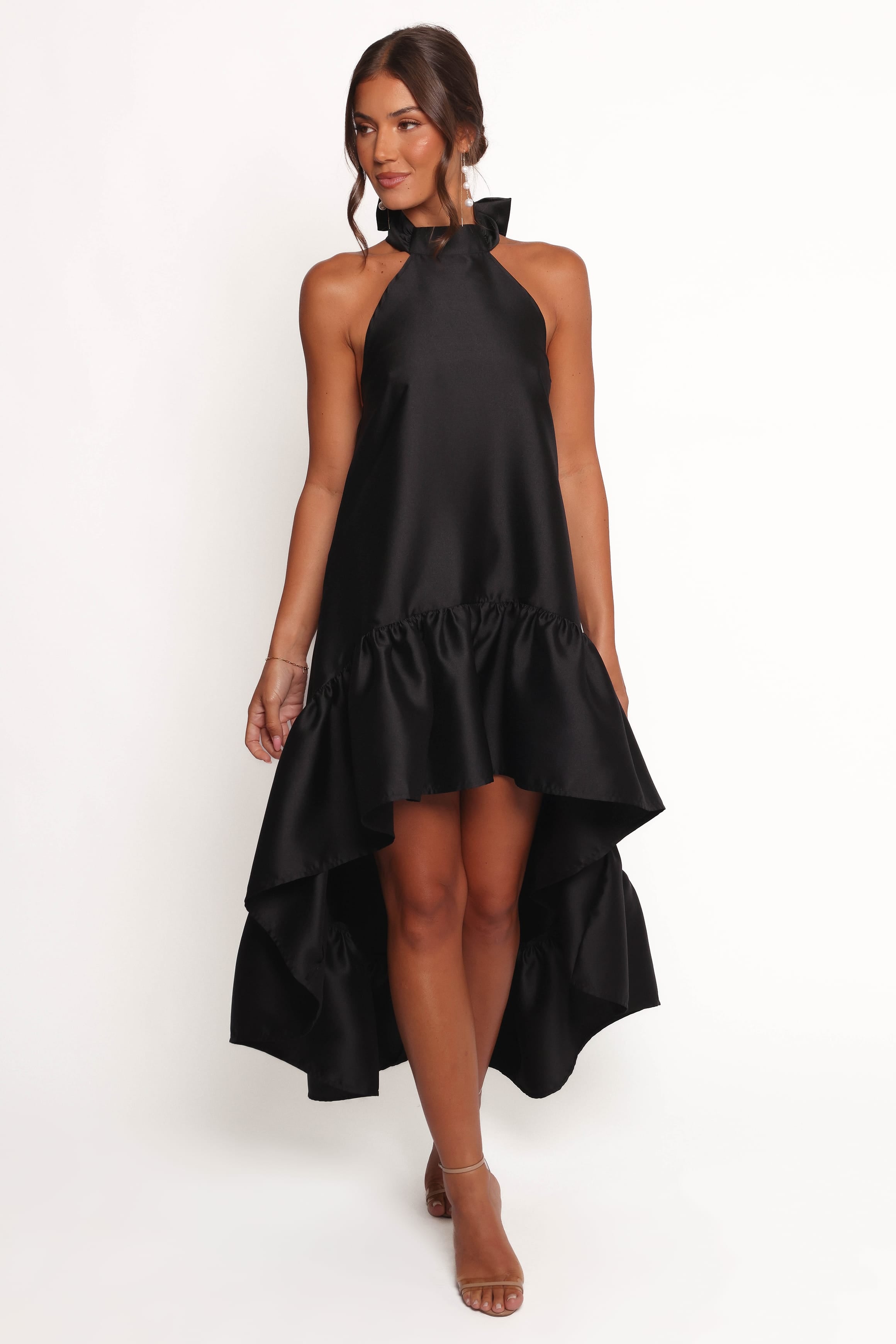 DRESSES Soren Halterneck Midi Dress - Black