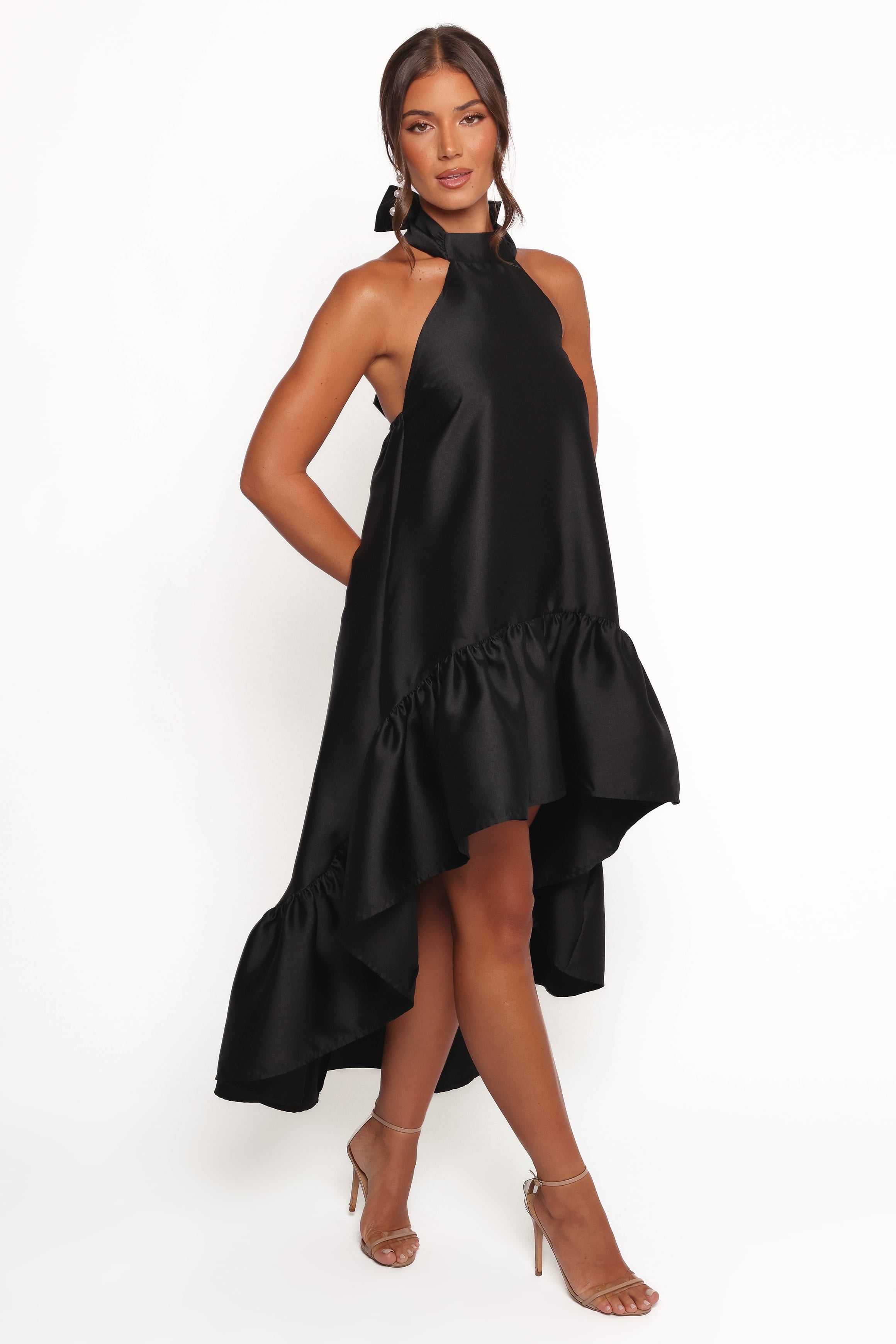 DRESSES Soren Halterneck Midi Dress - Black