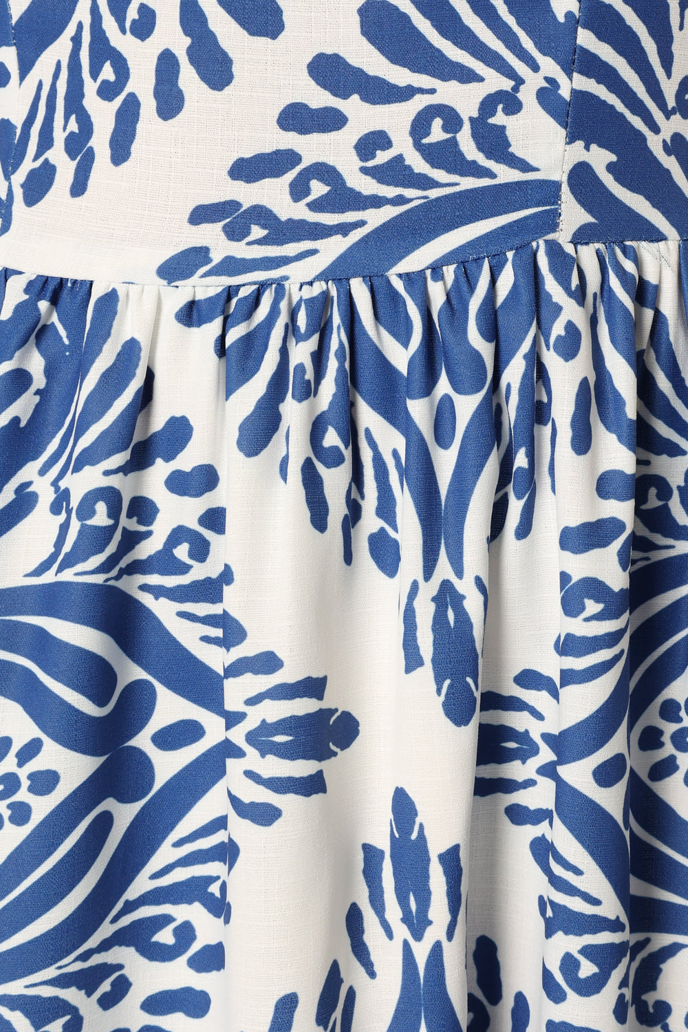DRESSES @Stazie Midi Dress - Blue White Print