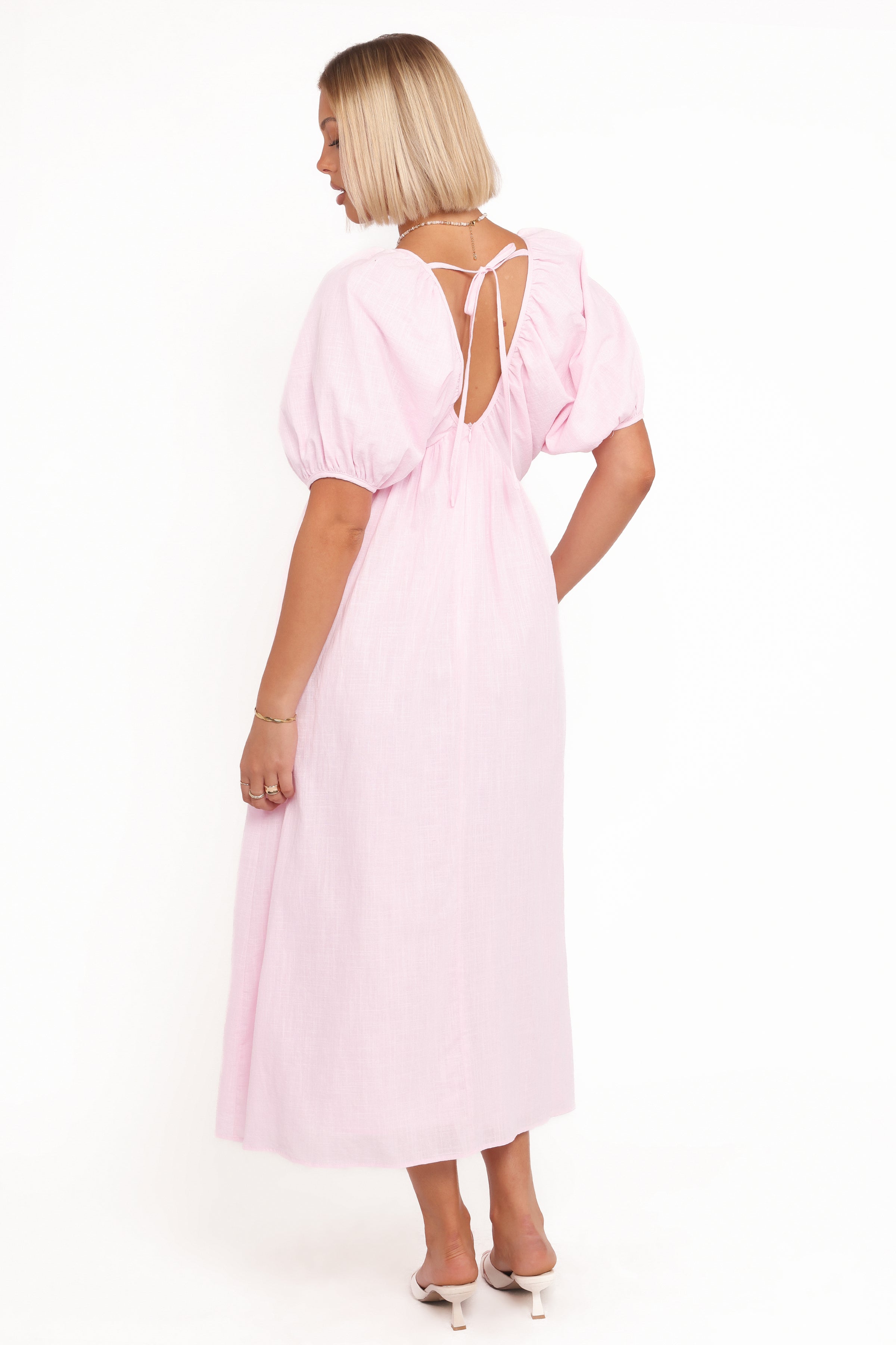 DRESSES Sullivan Puff Sleeve Maxi Dress - Pink