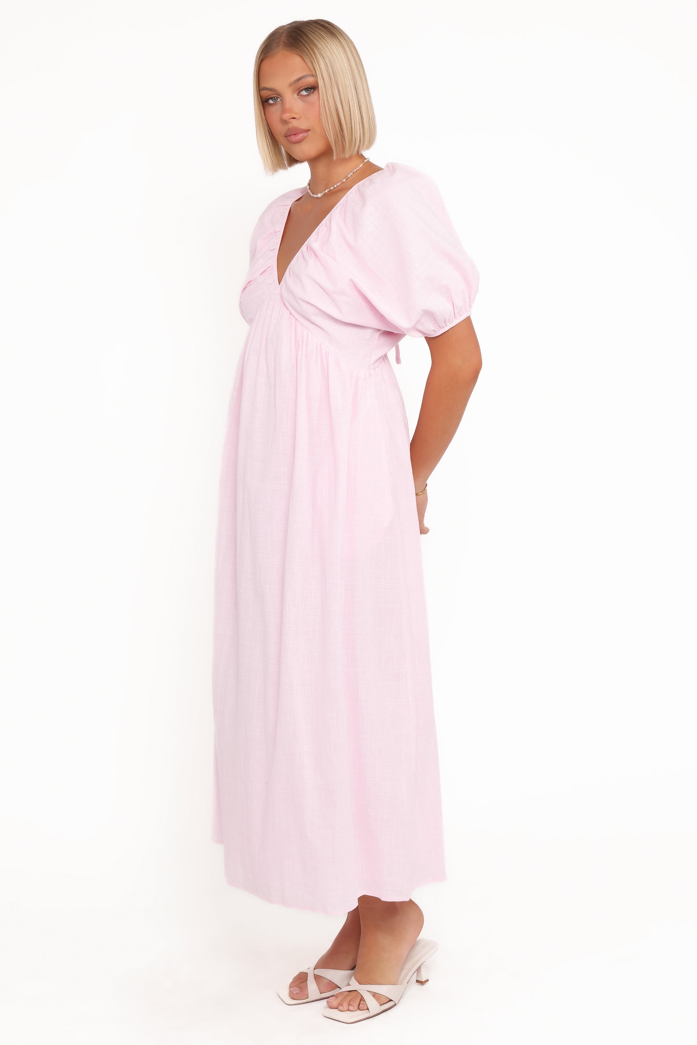DRESSES Sullivan Puff Sleeve Maxi Dress - Pink
