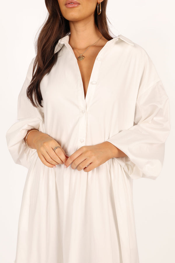 DRESSES Sumi Longsleeve Maxi Dress - White