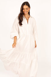 DRESSES Sumi Longsleeve Maxi Dress - White