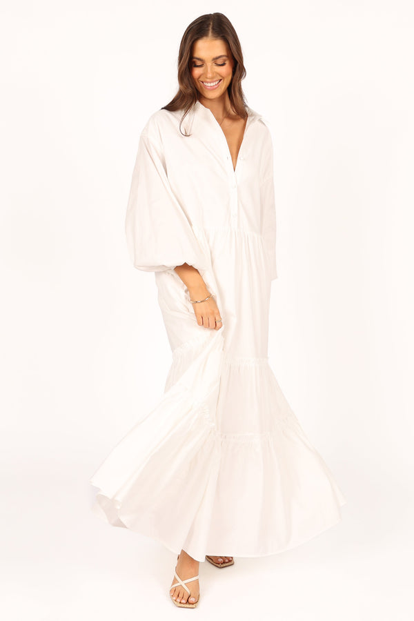 DRESSES Sumi Longsleeve Maxi Dress - White