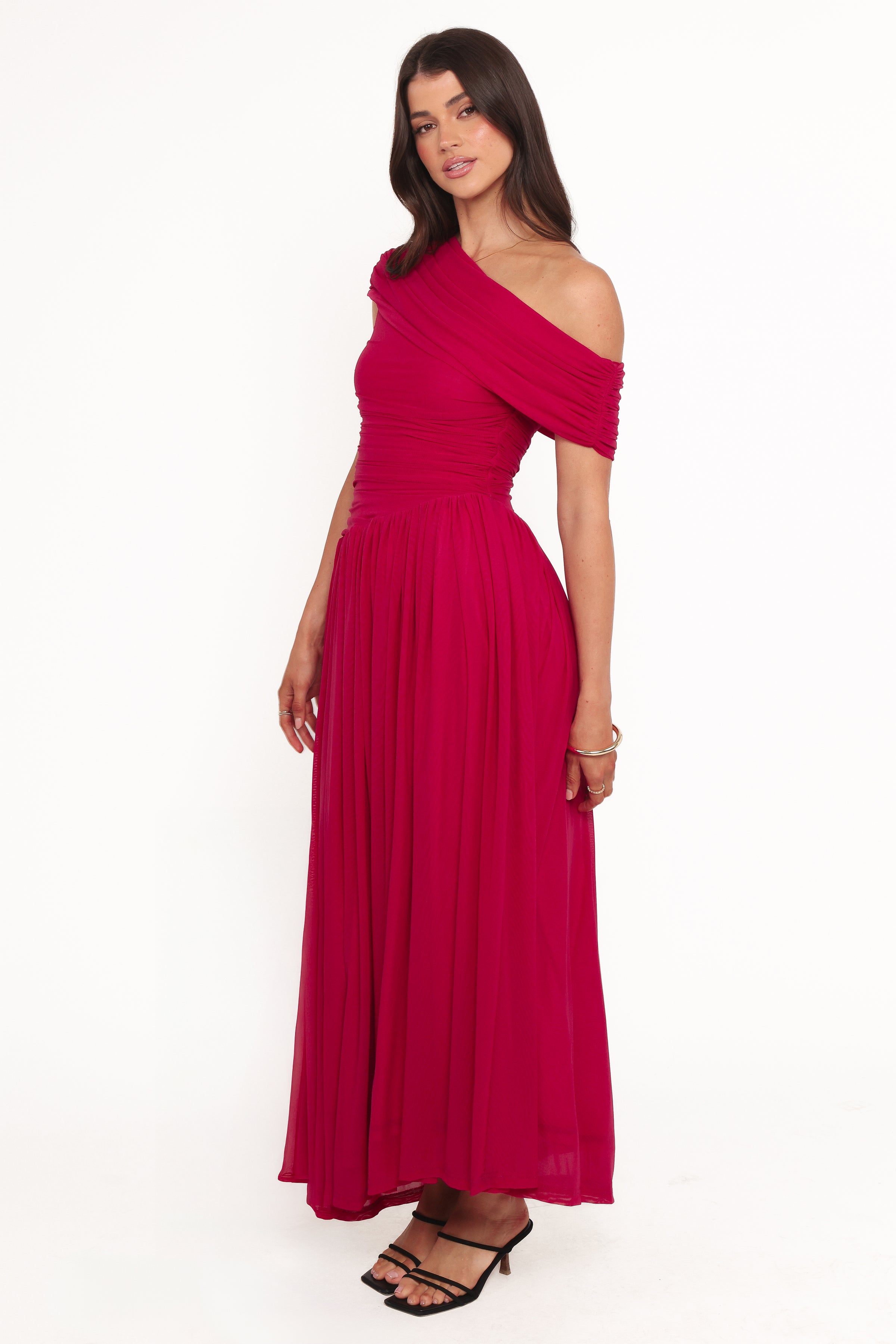 DRESSES Tahira Off Shoulder Maxi Dress - Berry
