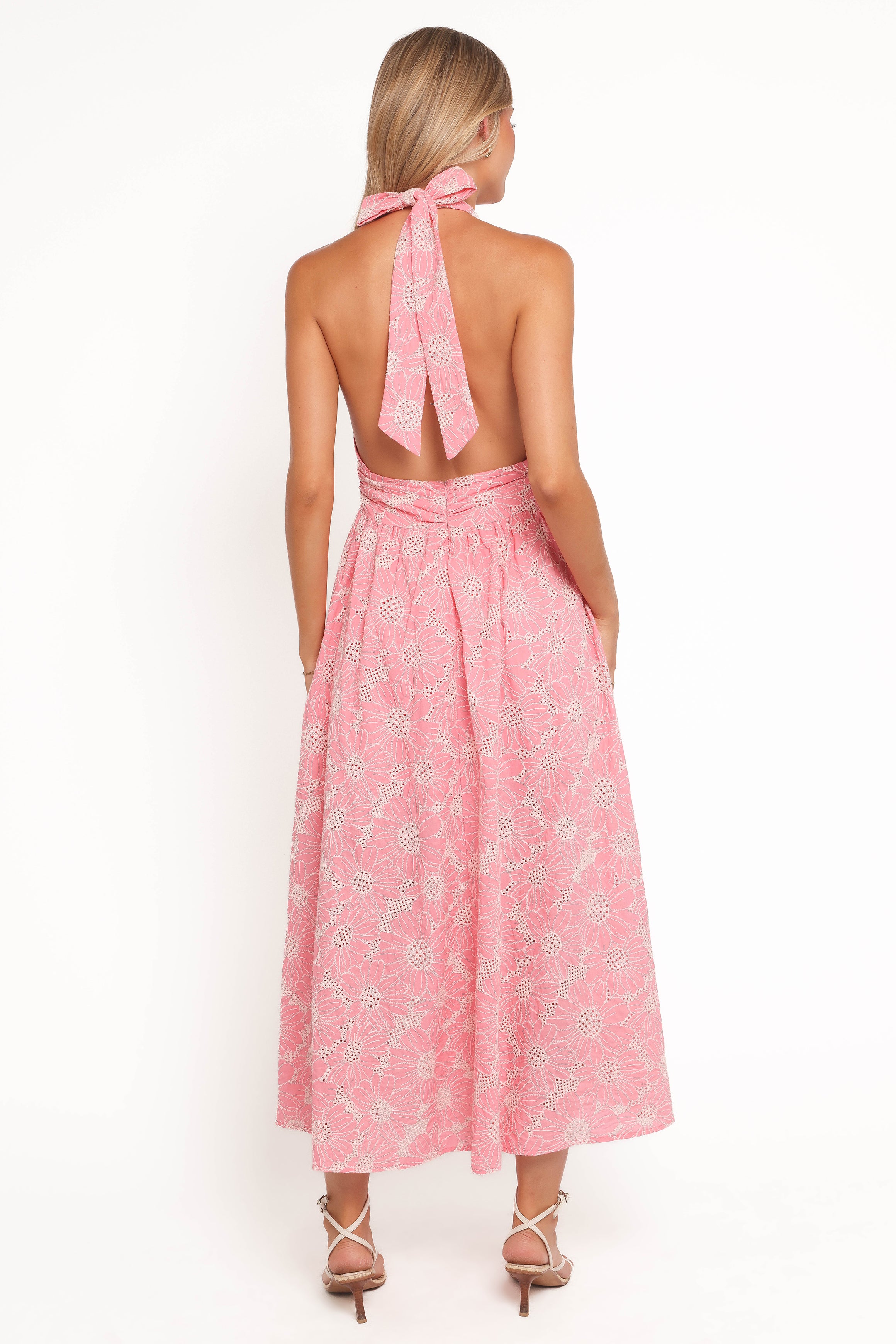 DRESSES Taila Halterneck Midi Dress - Pink