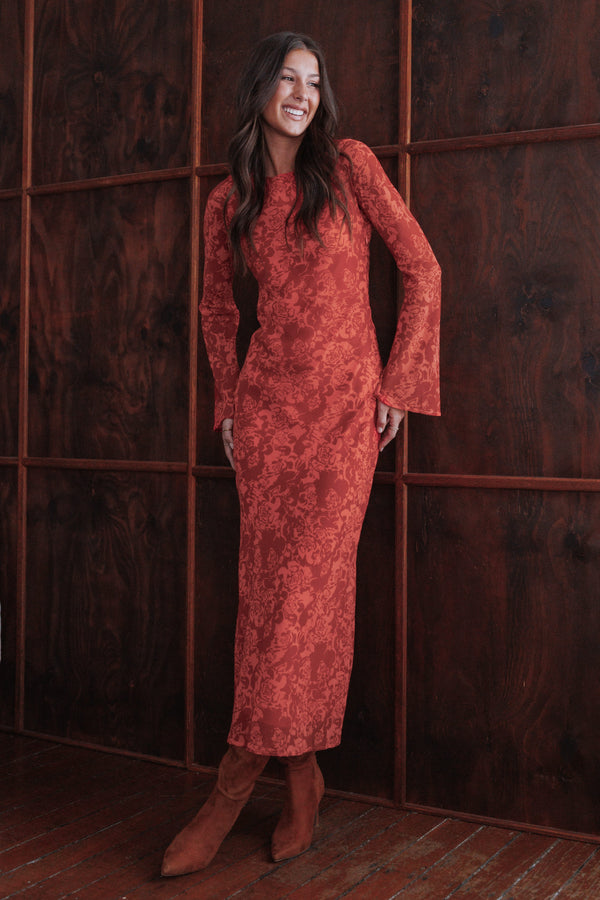 DRESSES Talitha Maxi Dress - Red Roses