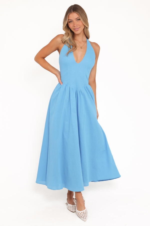 DRESSES Tammi Halter Maxi Dress - Cobalt