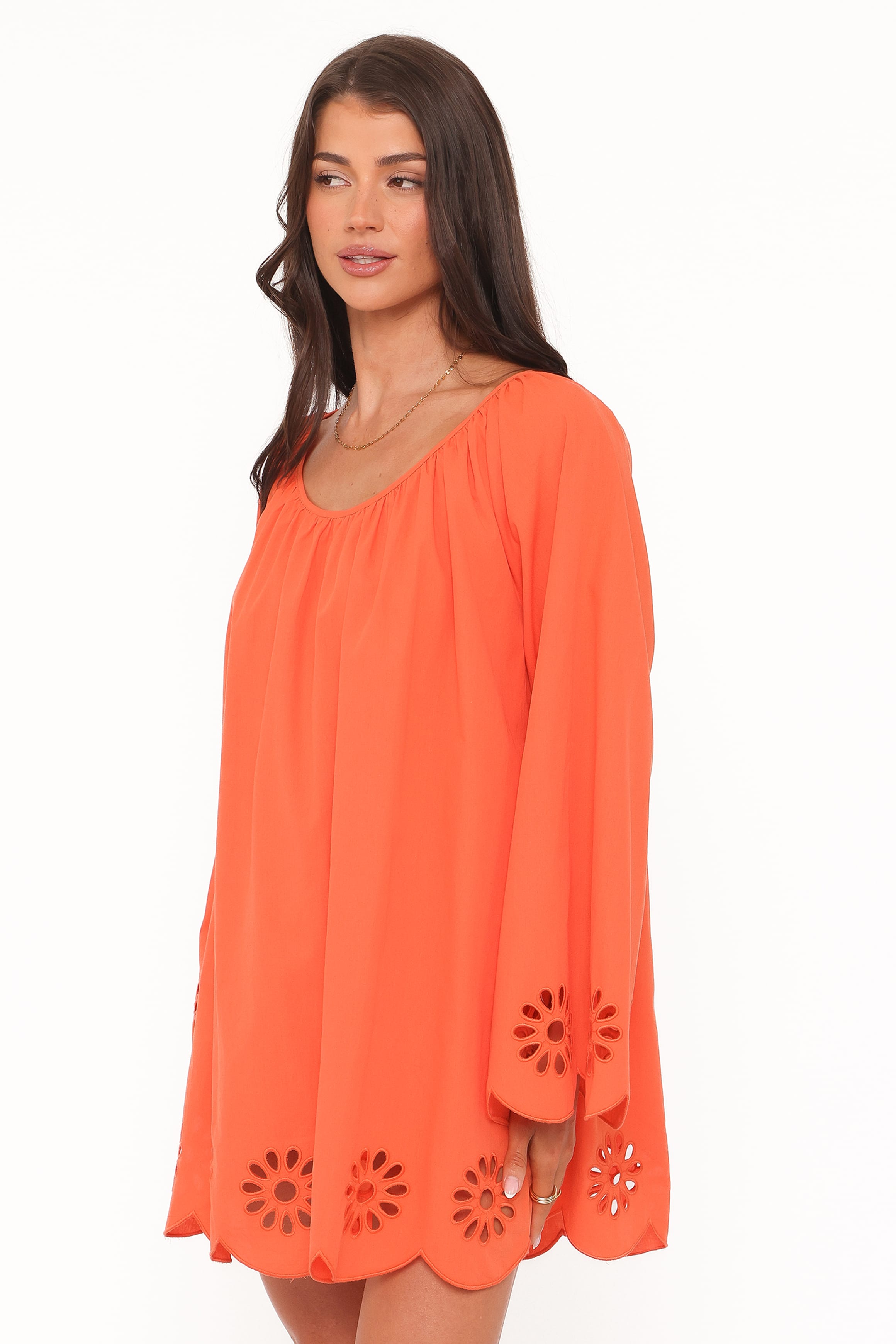 DRESSES Tampa Long Sleeve Mini Dress - Orange