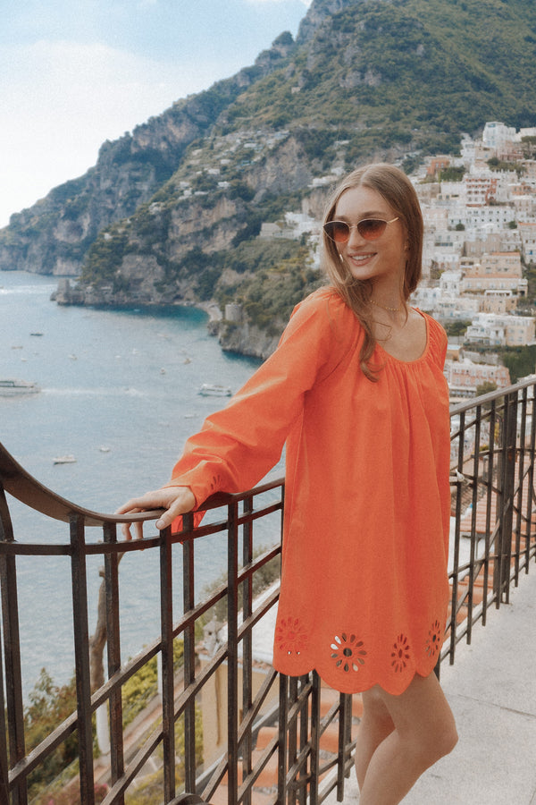 DRESSES Tampa Long Sleeve Mini Dress - Orange