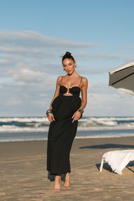 DRESSES @Tanala Maxi Dress - Black (Hold for Euro Summer)
