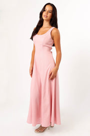 DRESSES @Tatum Maxi Dress - Pink (Hold for Cool Beginnings)