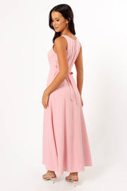 DRESSES @Tatum Maxi Dress - Pink (Hold for Cool Beginnings)