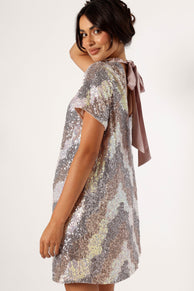 DRESSES @Taylor Mini Dress - Champagne Multi