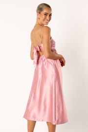 DRESSES Teagan Bow Back Midi Dress - Soft Pink
