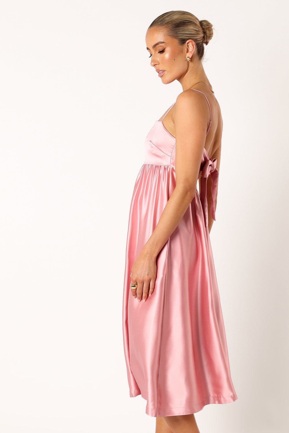 DRESSES Teagan Bow Back Midi Dress - Soft Pink
