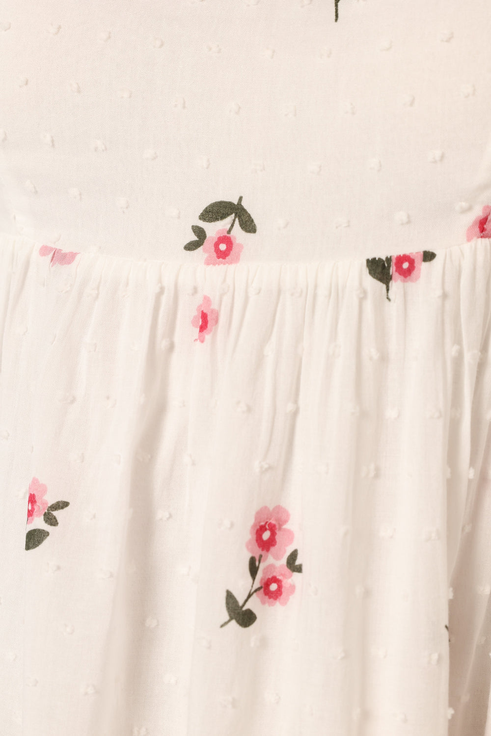 DRESSES @Tegan Mini Dress - White Pink Floral