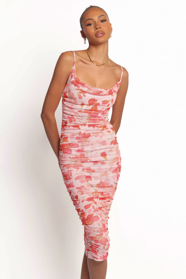 DRESSES Tempest Midi Dress - Pink Floral