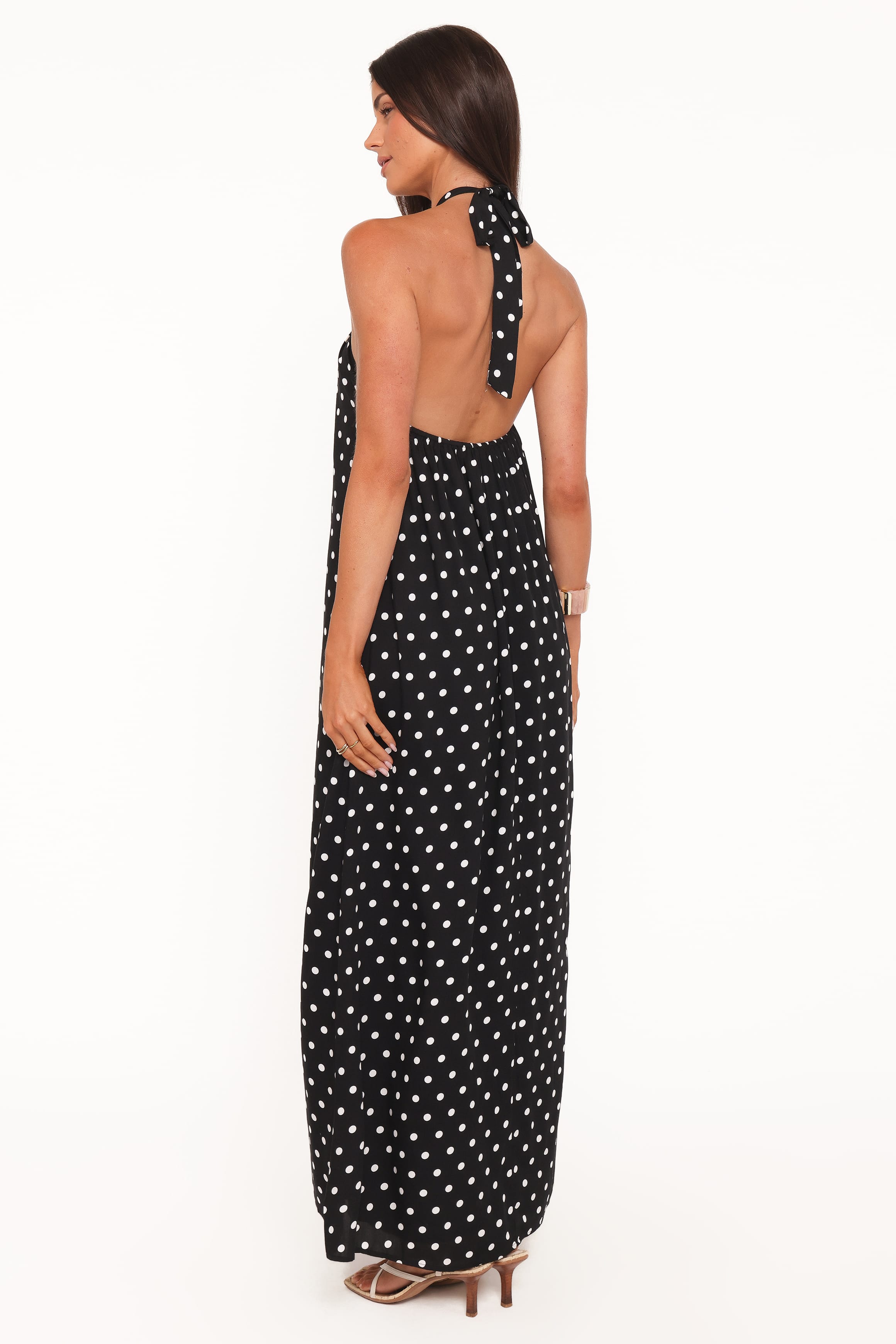 DRESSES Theophania Maxi Dress - Black Polka Dot