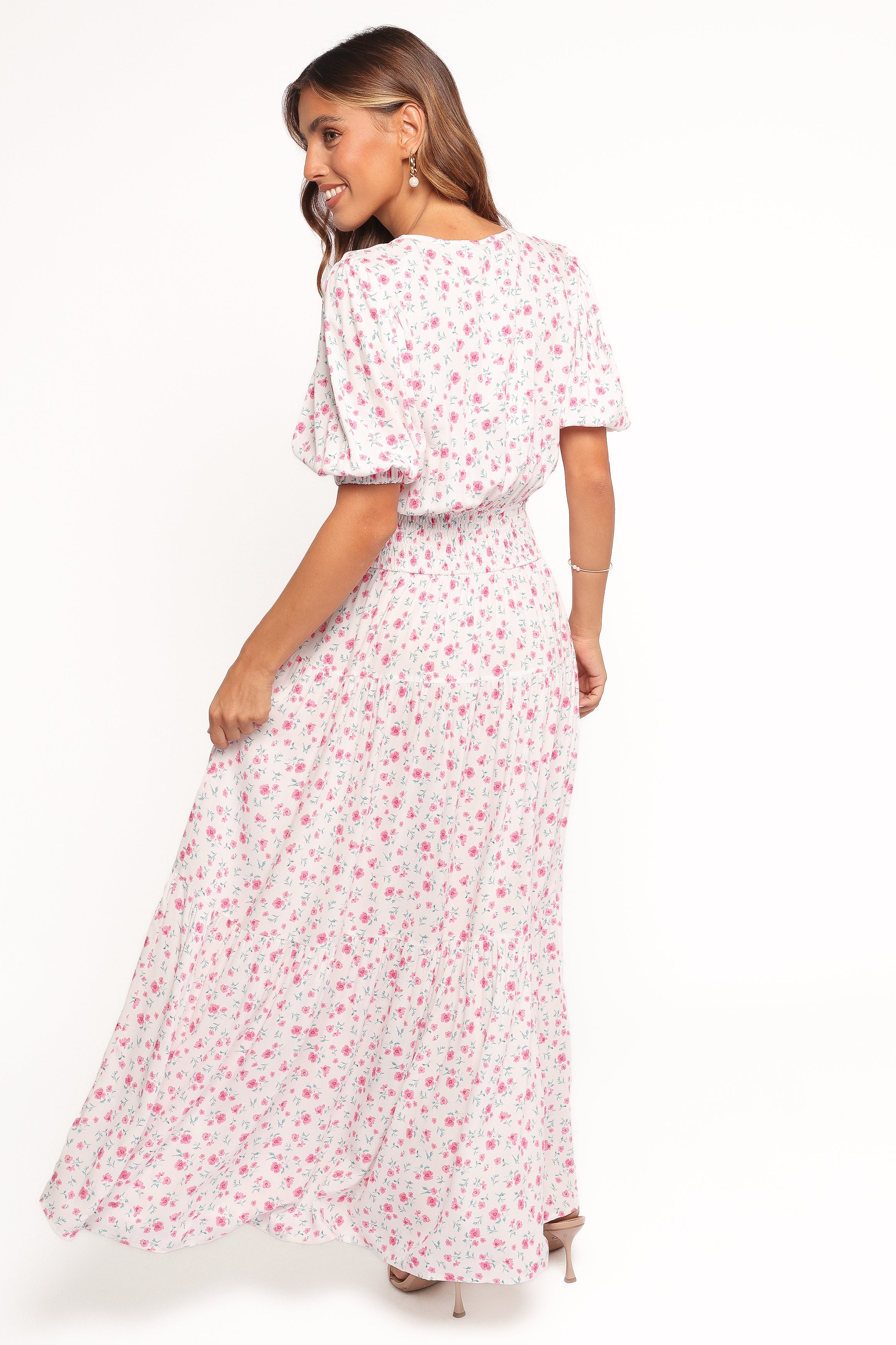 DRESSES Thomas Maxi Dress - Pink Ditsy Floral