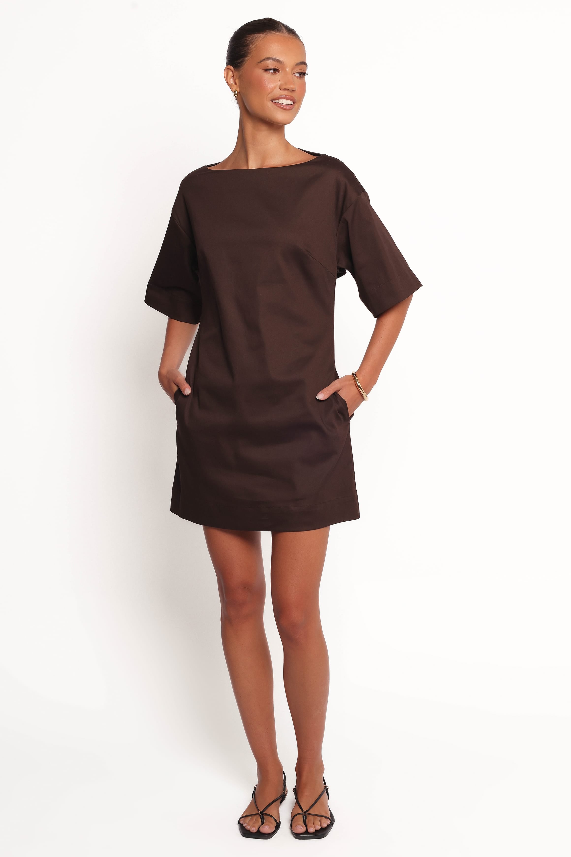 DRESSES Thorne Mini Dress - Chocolate