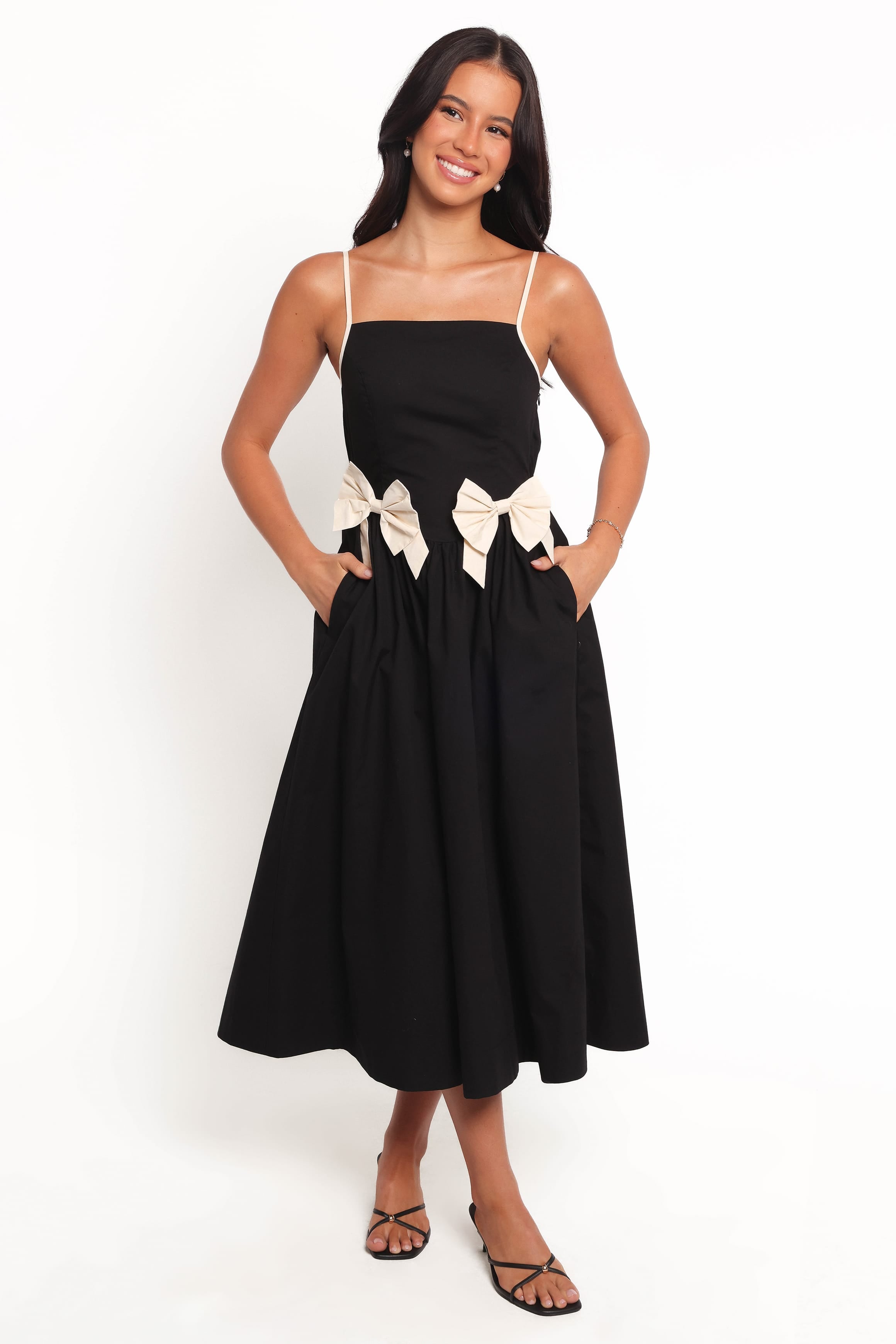 DRESSES Tia Midi Dress - Black