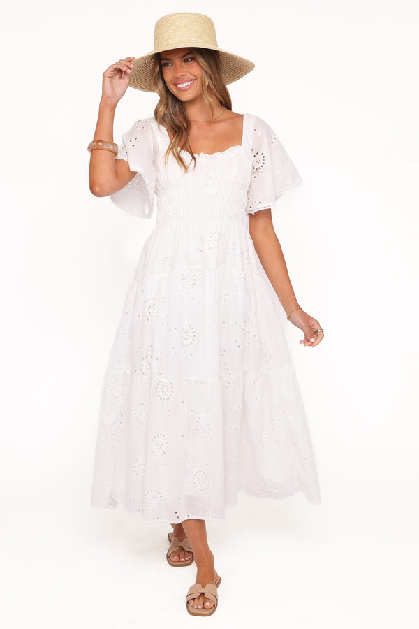 DRESSES Tierney Midi Dress - White