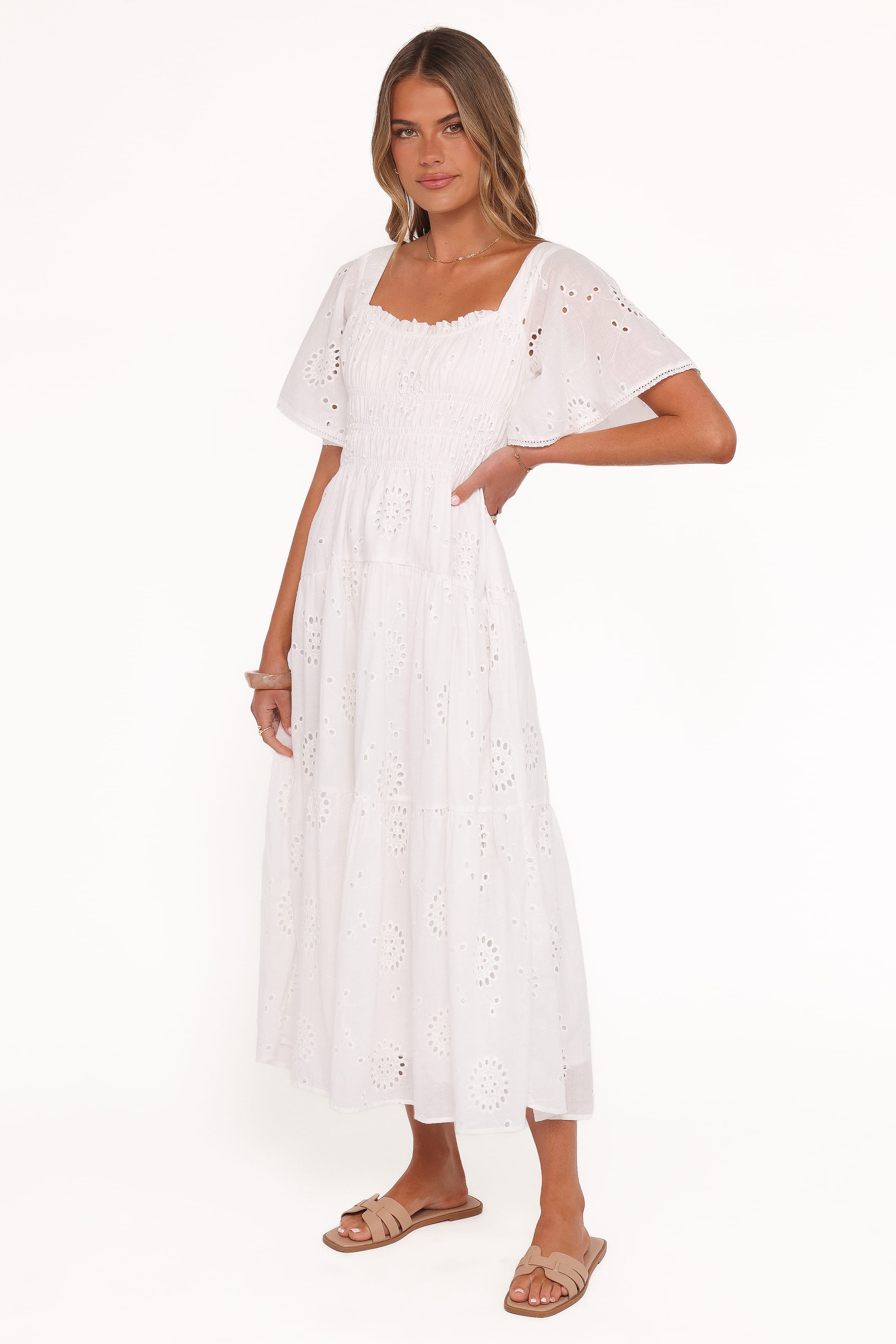 DRESSES Tierney Midi Dress - White