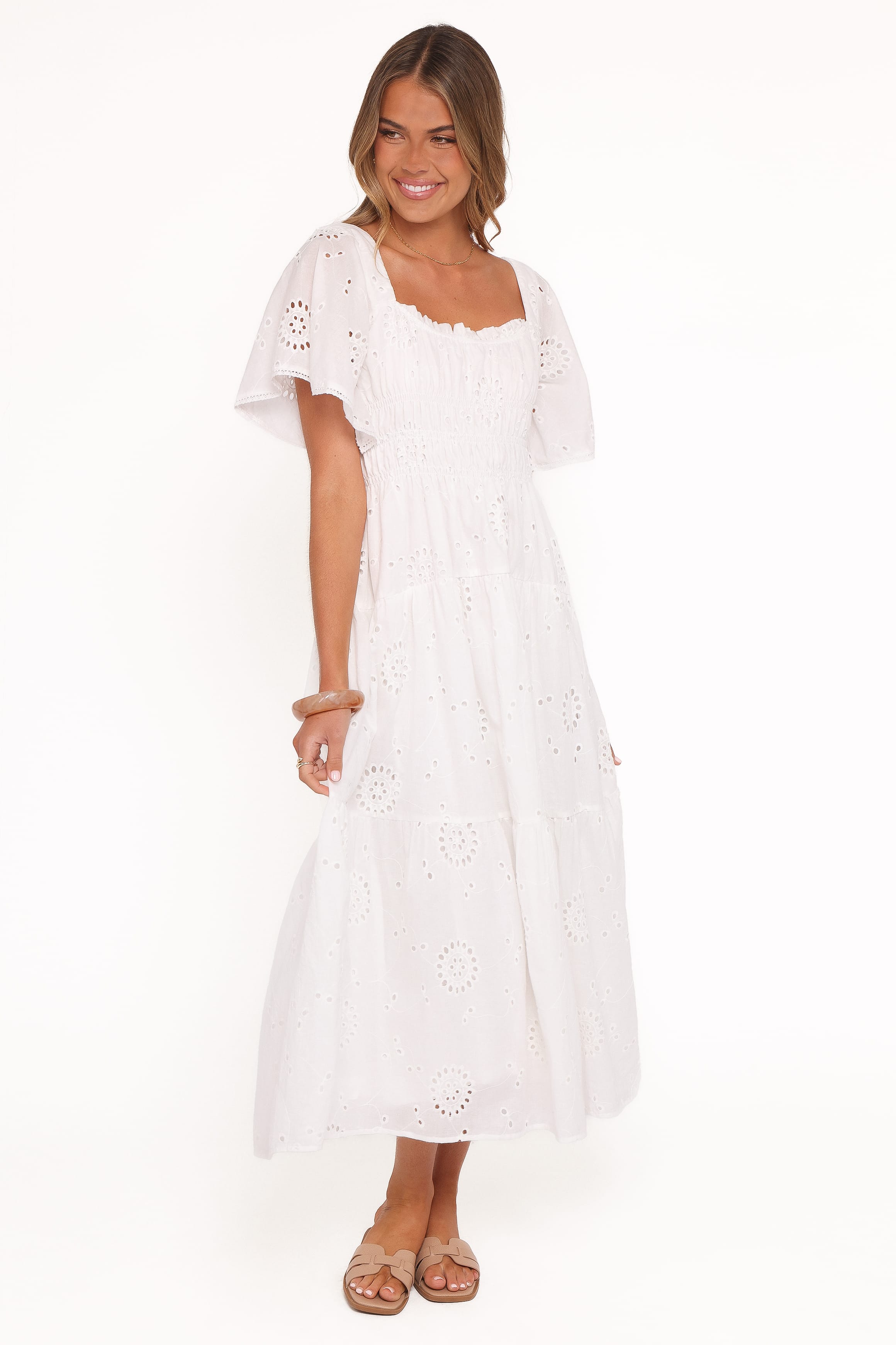 DRESSES Tierney Midi Dress - White
