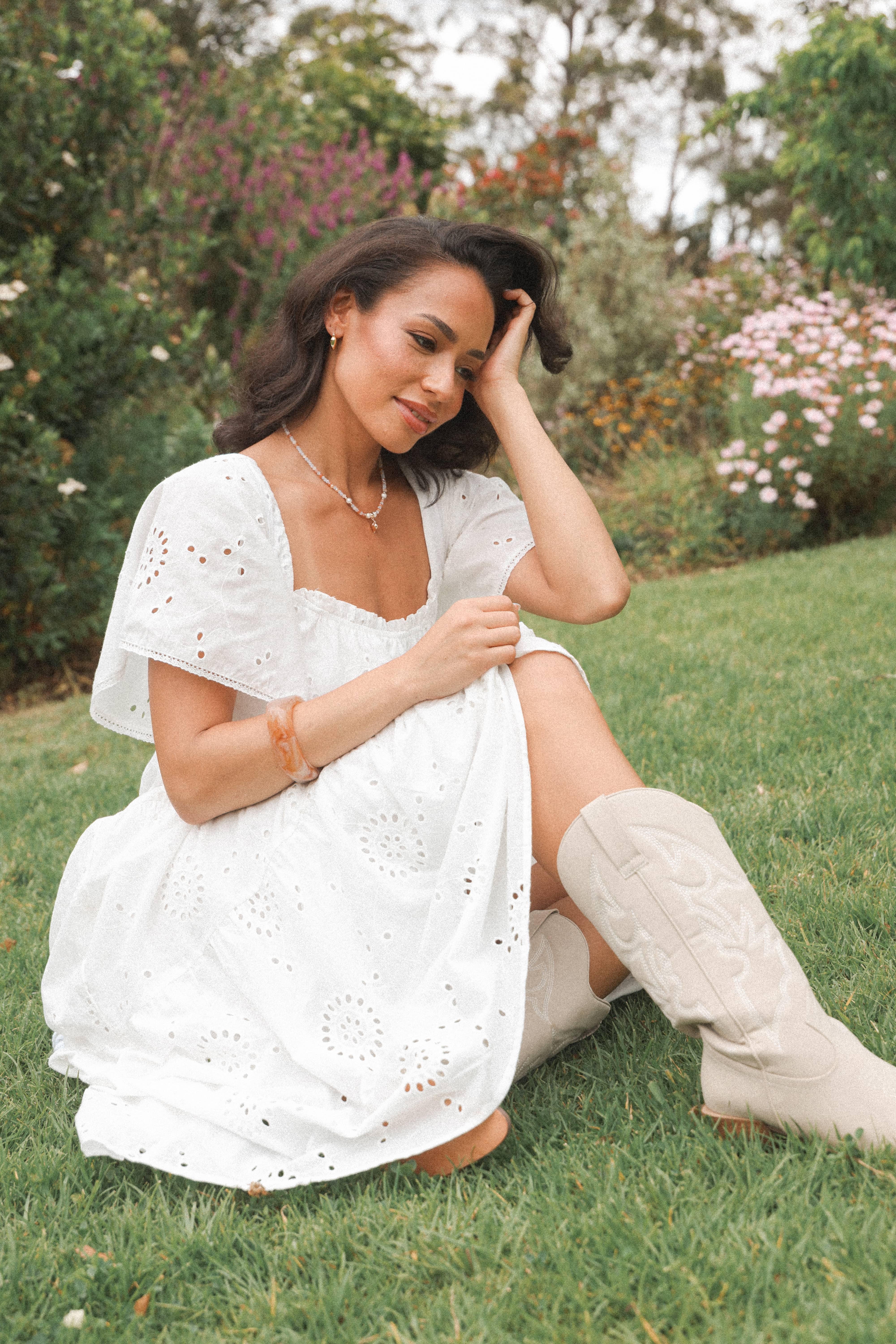 DRESSES Tierney Midi Dress - White