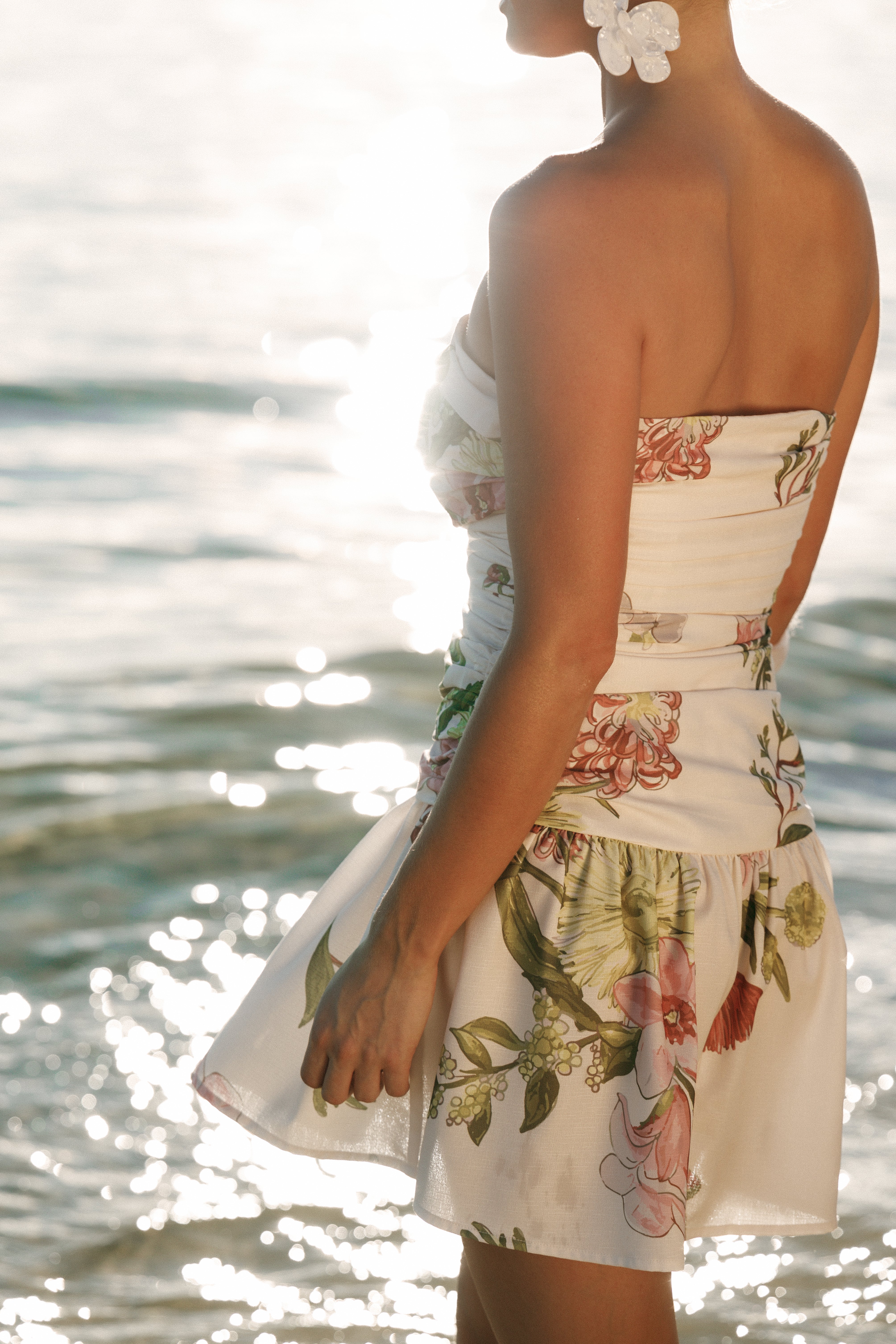 DRESSES Tiff Strapless Mini - Native Flora