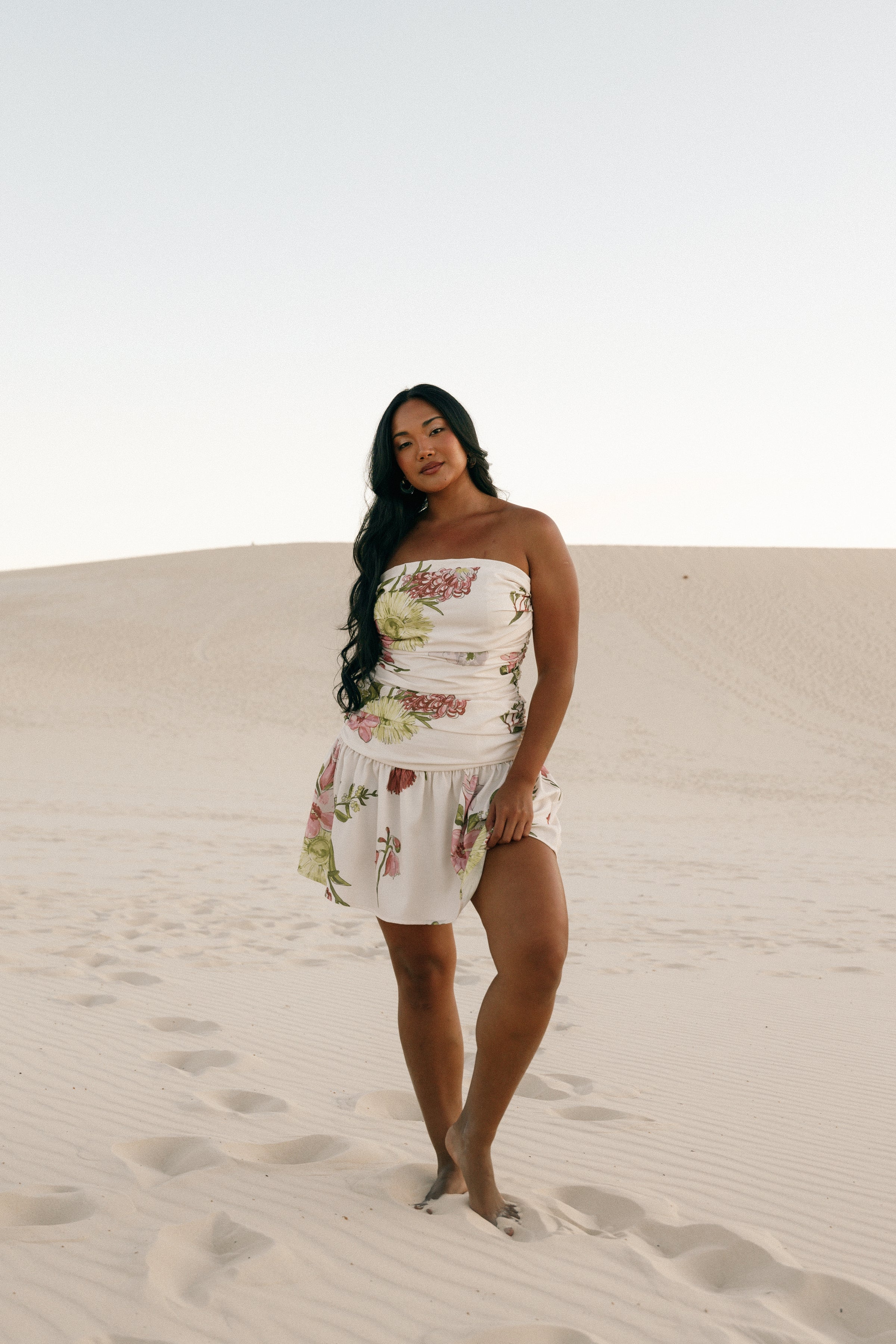 DRESSES Tiff Strapless Mini - Native Flora