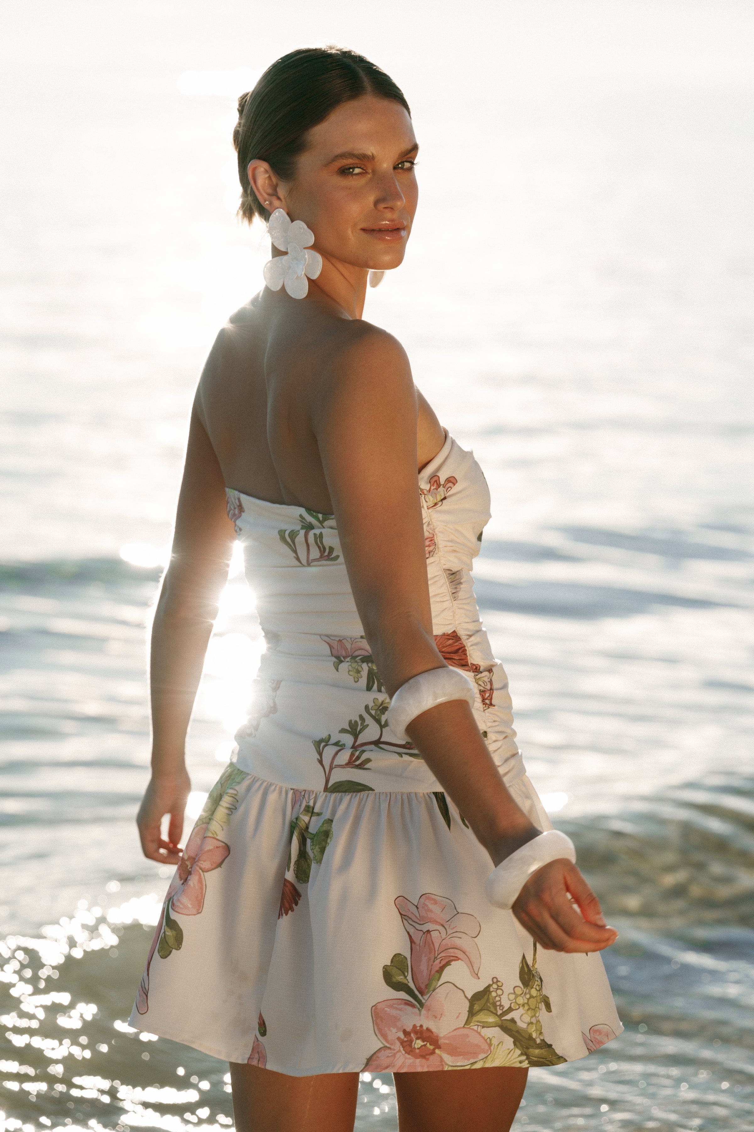 DRESSES Tiff Strapless Mini - Native Flora