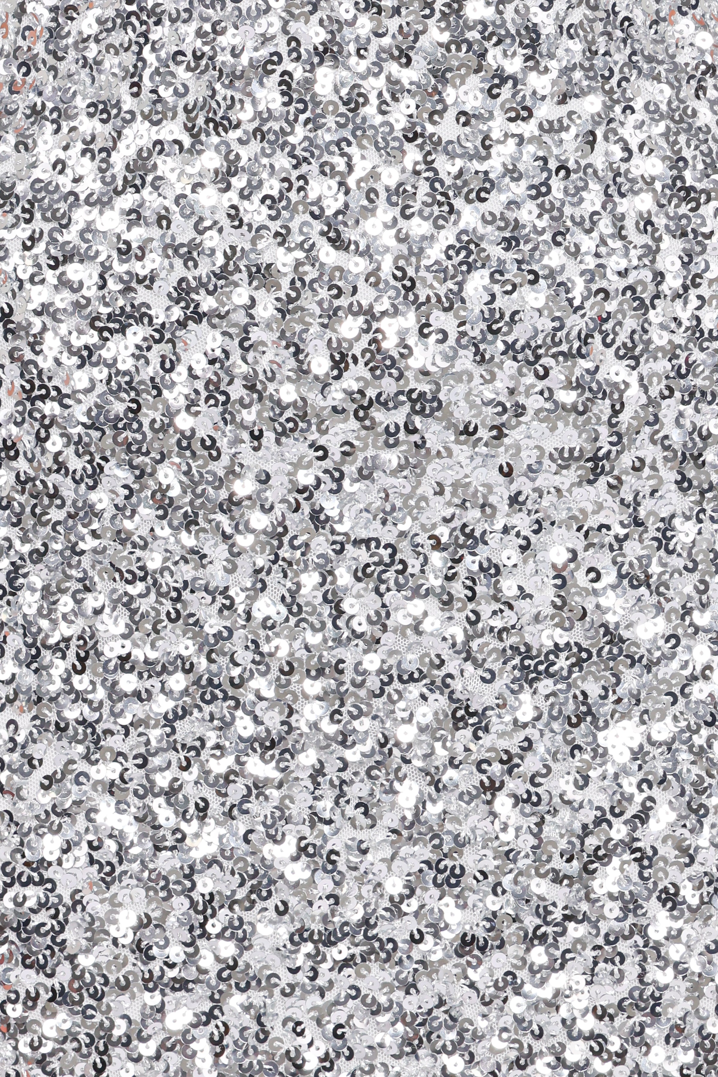 DRESSES Tory Off Shoulder Sequin Mini Dress - Silver
