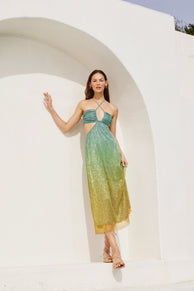 DRESSES Tramonto Midi Dress - Multicoloured