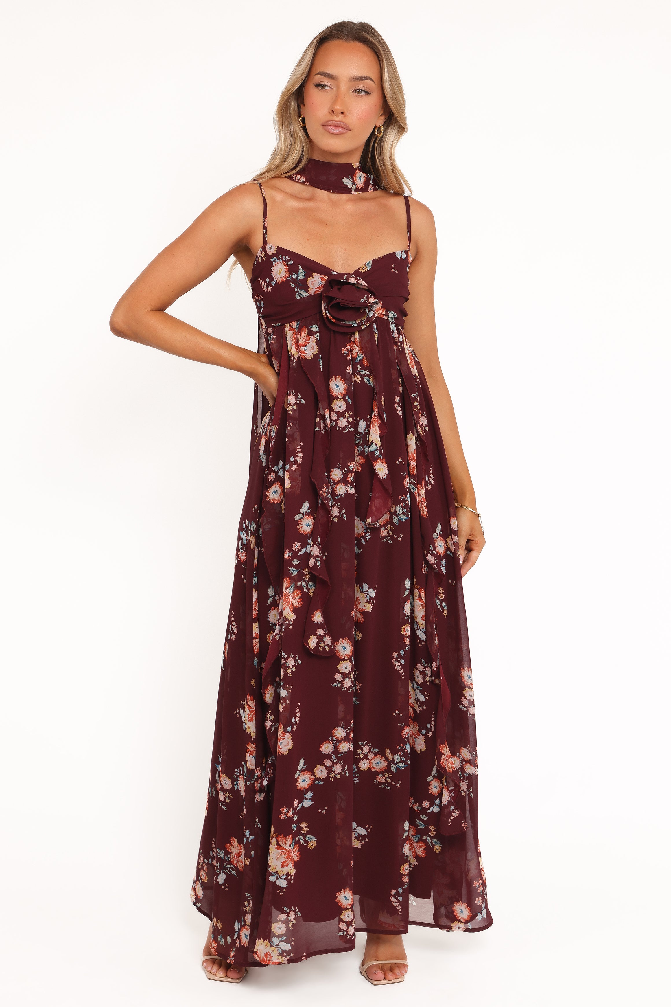 DRESSES Tully Maxi Dress - Berry Floral