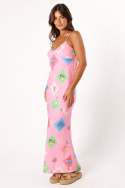 DRESSES @Tutti Maxi Slip Dress - Pink