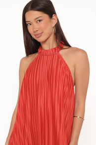 DRESSES Tyra Halterneck Mini Dress - Red