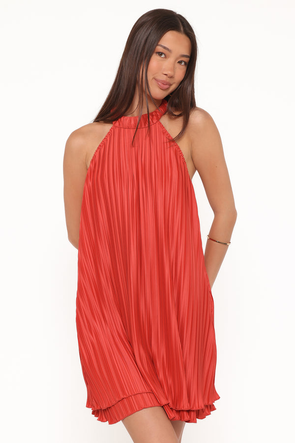 DRESSES Tyra Halterneck Mini Dress - Red