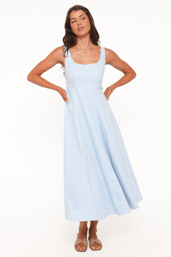 DRESSES Una Midi Dress - Blue