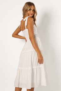 DRESSES @Urmi Midi Dress - White