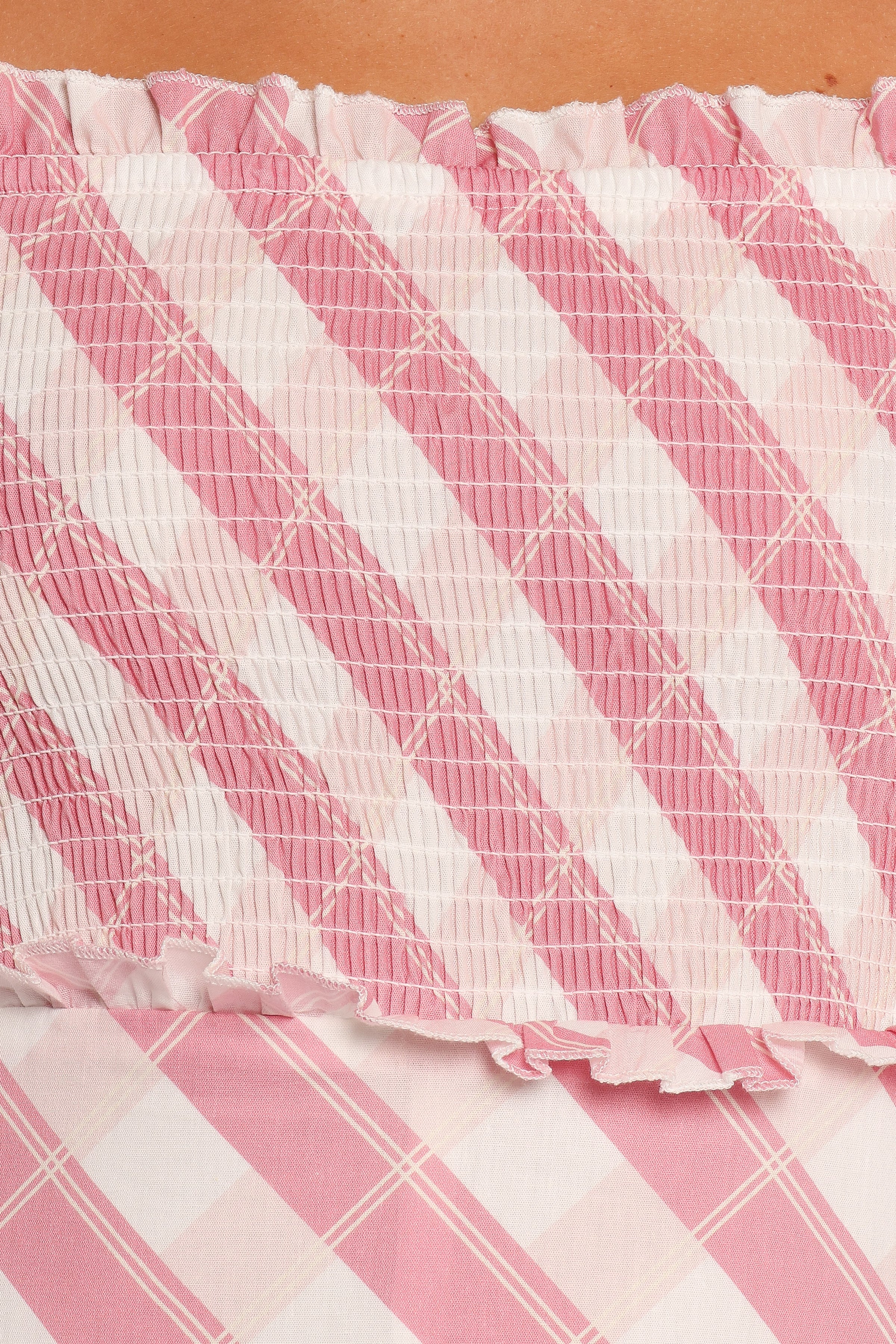 DRESSES Valentin Midi Dress - Pink Check