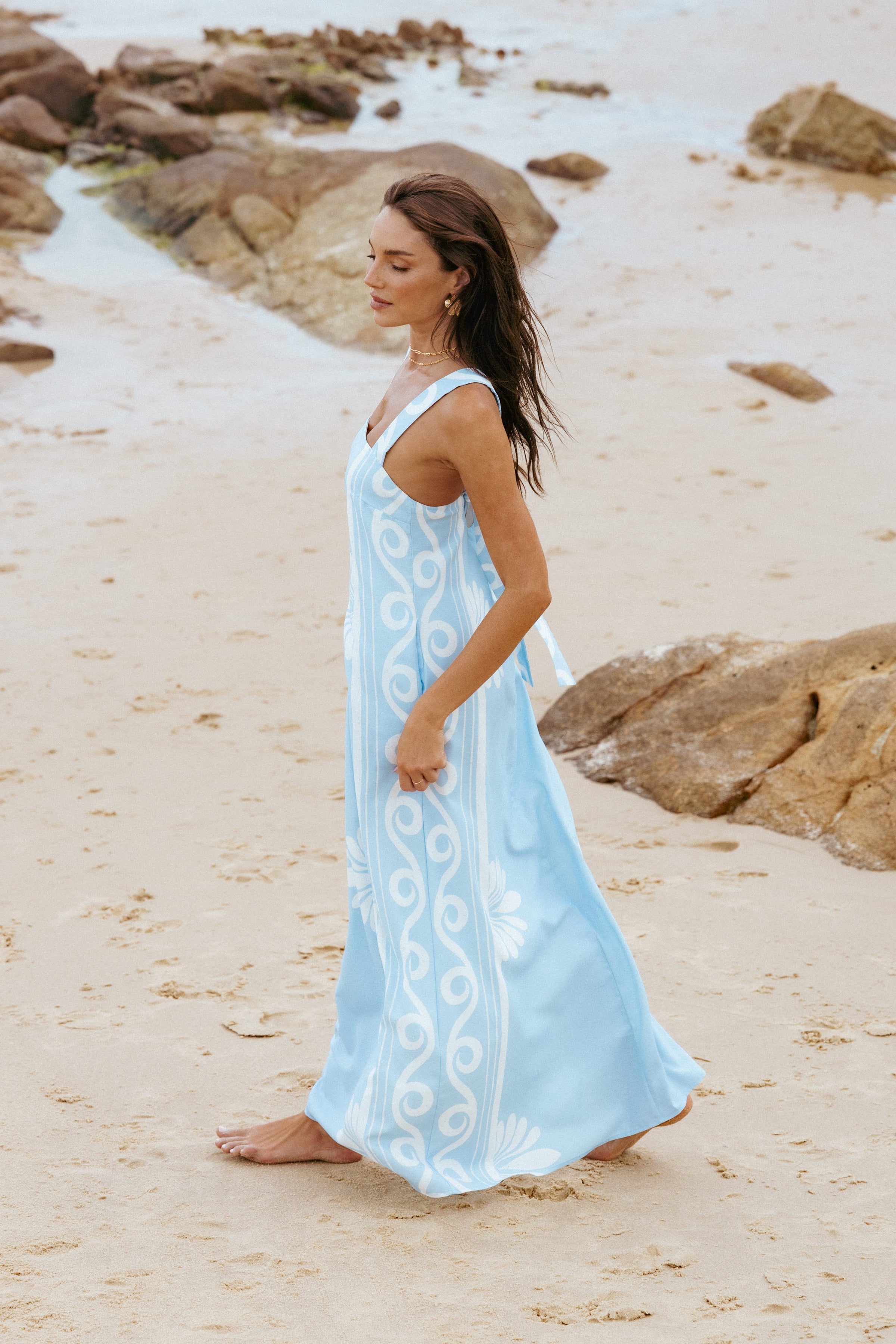 DRESSES Valeria Maxi Dress - Blue