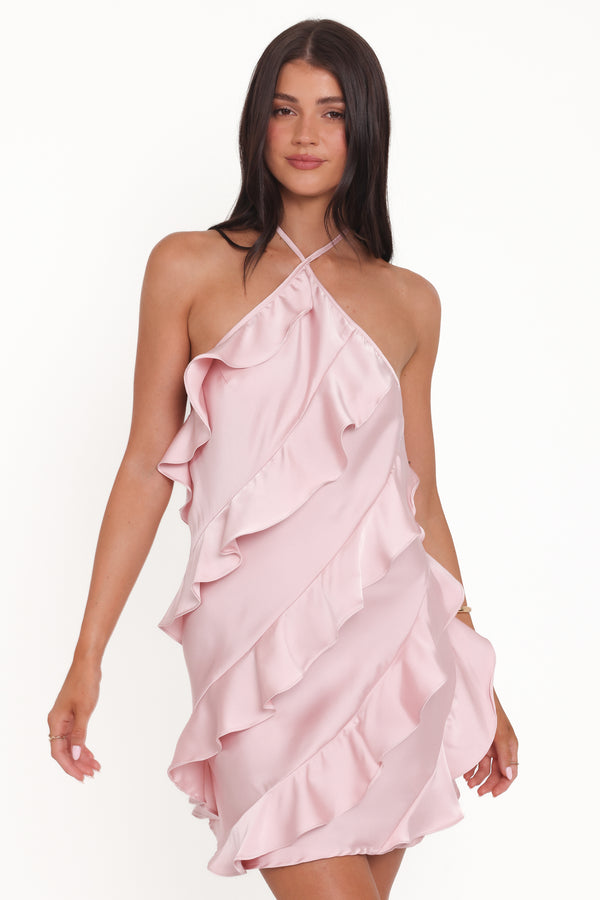 DRESSES Valery Halterneck Mini Dress - Pink
