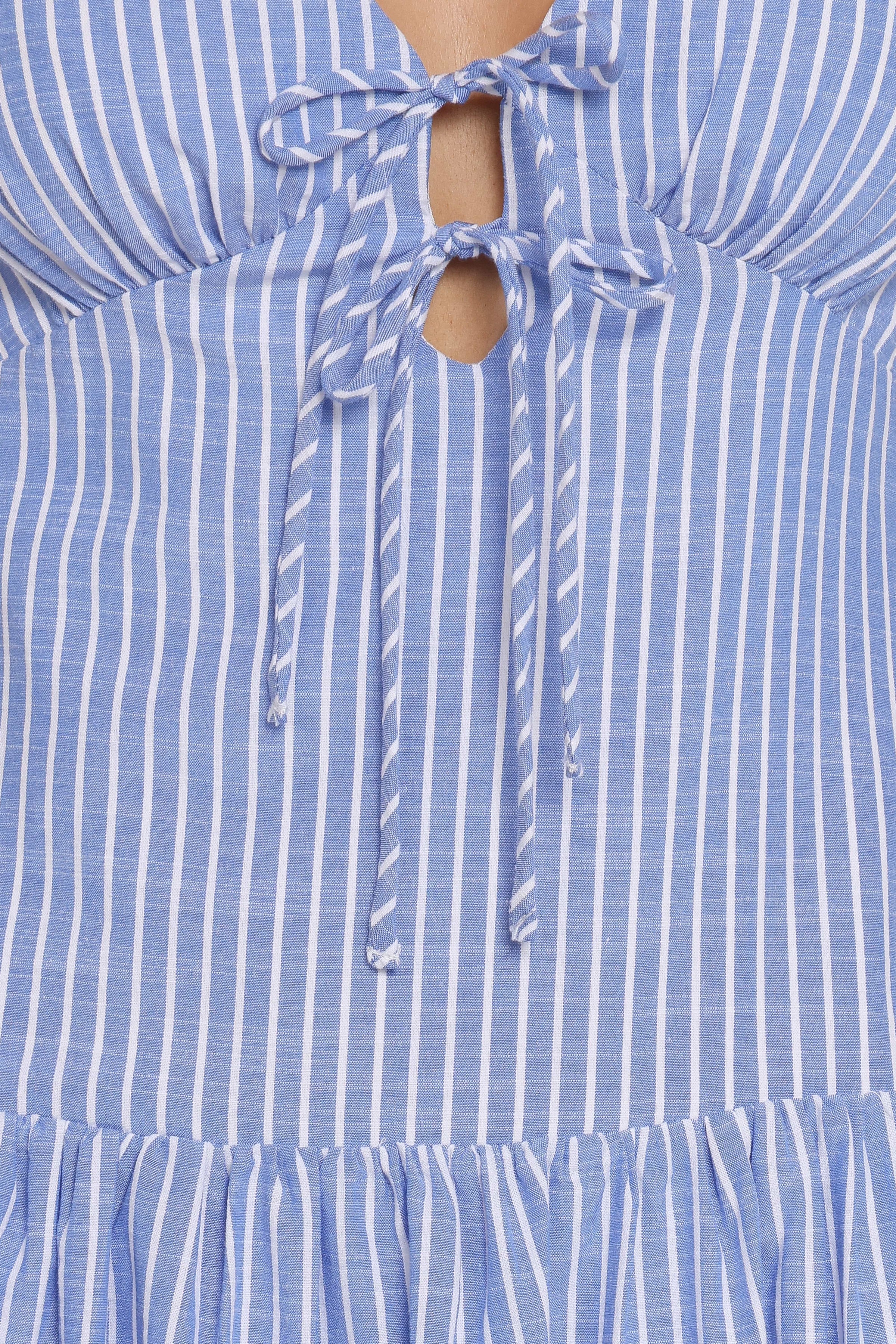 DRESSES Vanessa Maxi Dress - Navy Pinstripe