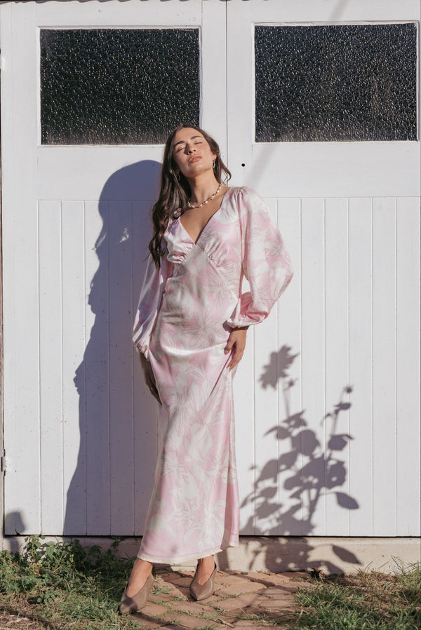 DRESSES Varly Long Sleeve Dress - Pale Pink