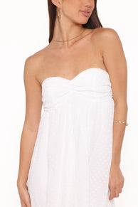 DRESSES Vee Strapless Maxi Dress - White