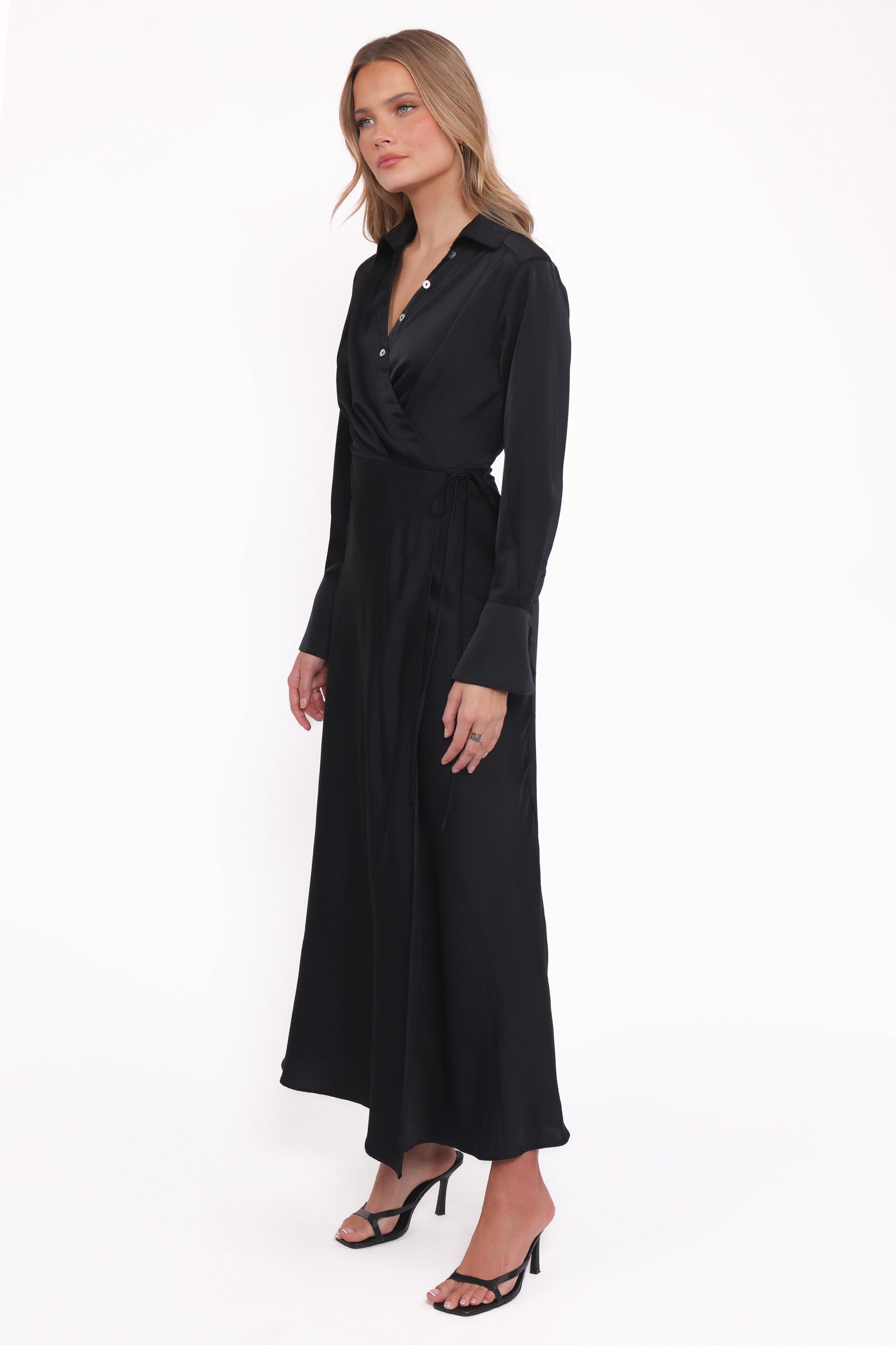 DRESSES Verna Long Sleeve Maxi Dress - Black