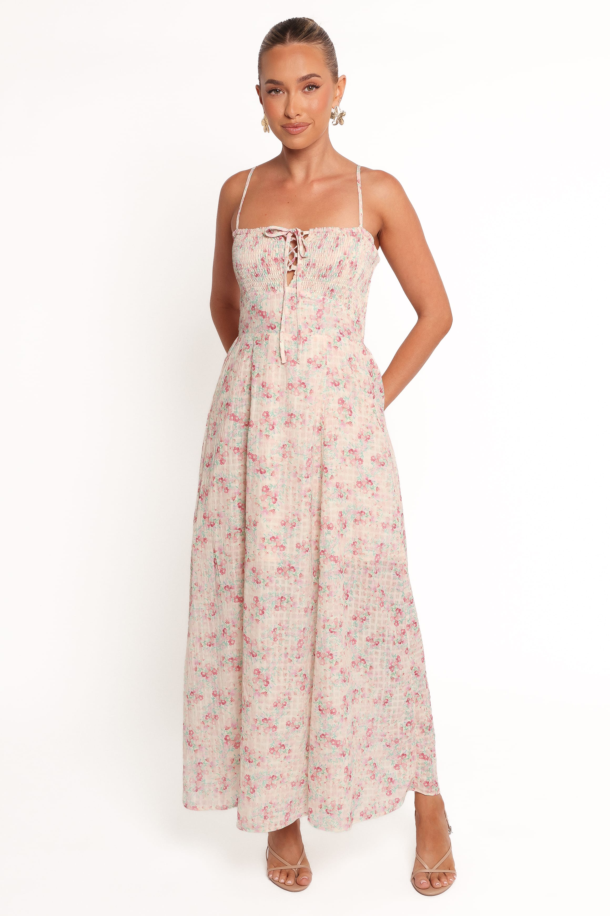 DRESSES Vespera Maxi Dress - Pink Ditsy