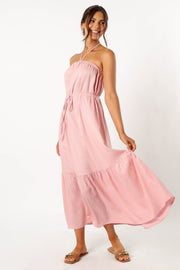 DRESSES @View Halterneck Maxi Dress - Pink